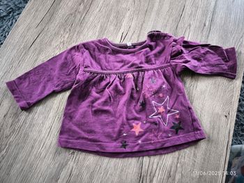 t-shirt ML 6 mois fille