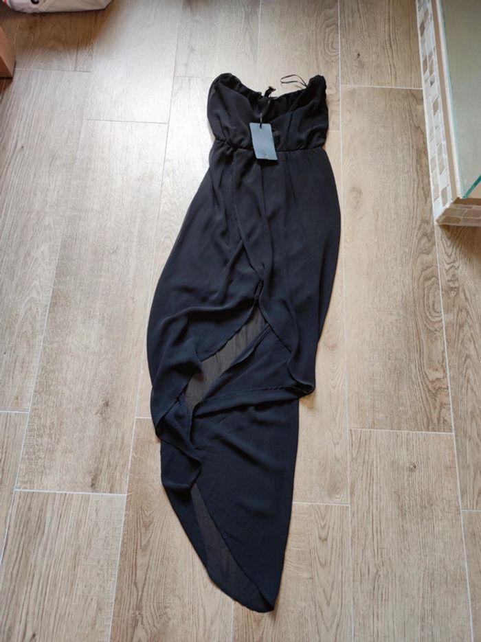 magnifique robe bustier noir stradivarius - photo numéro 2