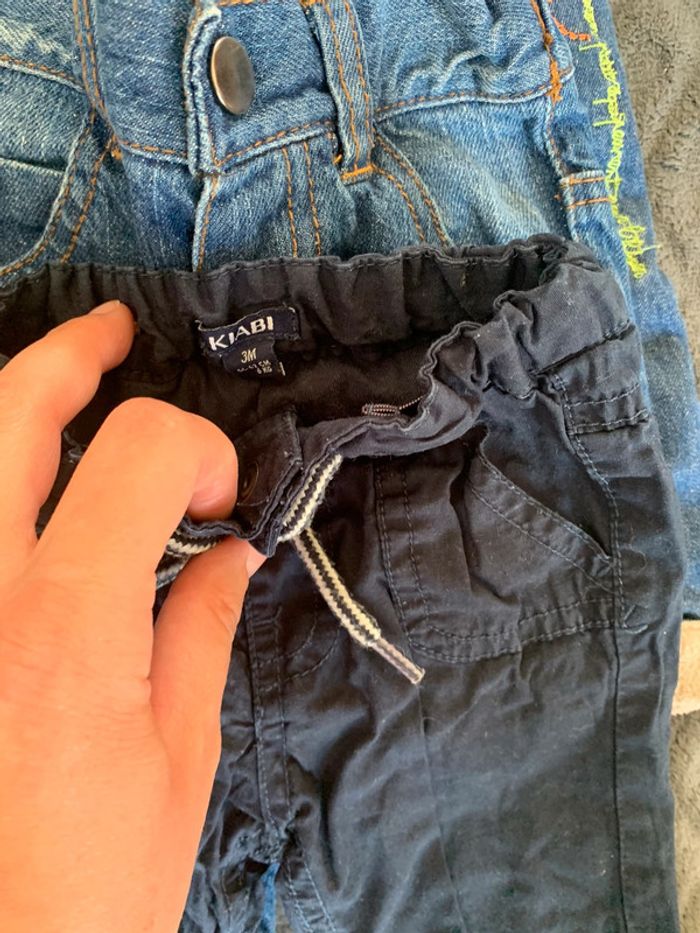 Lot de 9 pantalons \ jeans bébé 3 mois - photo numéro 13