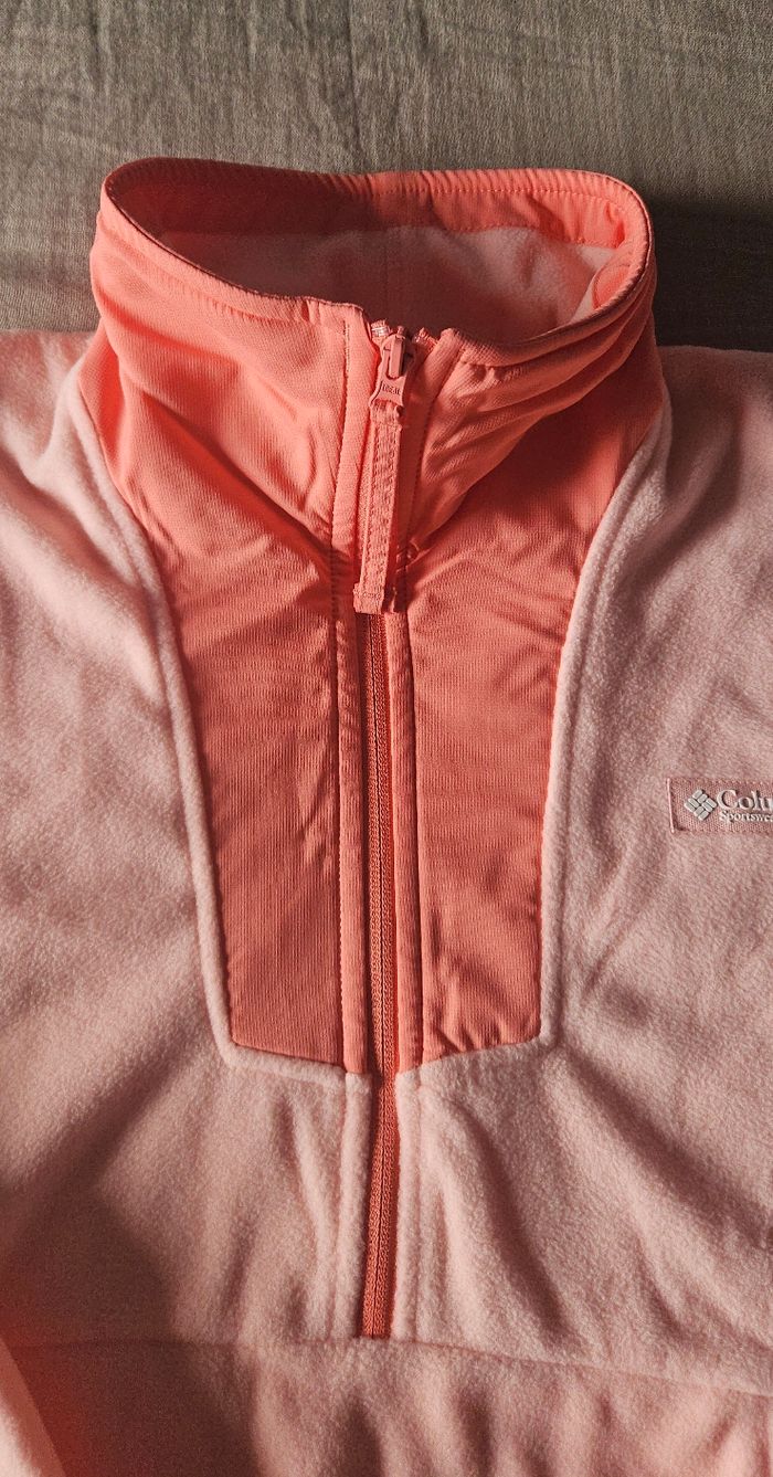 Polaire Columbia Sequoia Grove 1/2 zip taille M neuve étiquette – pink sand/alpenglow - photo numéro 3