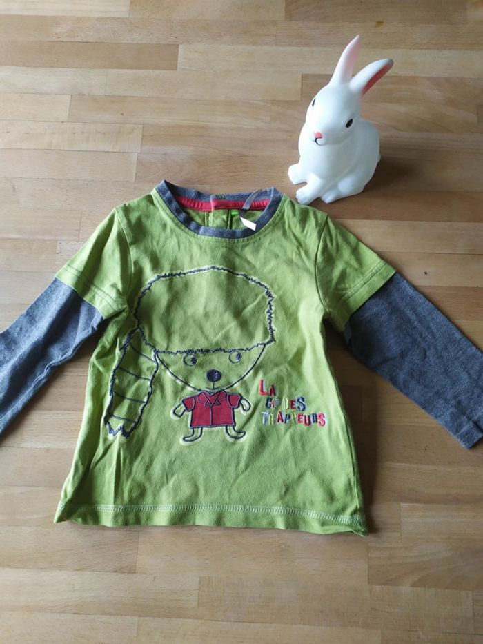 Tee shirt manches longues trappeur 18mois