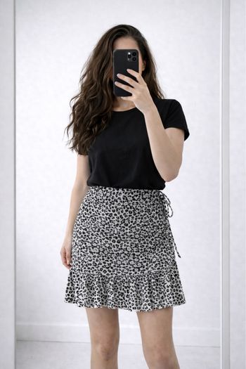 Jupe Blanche Et Noir Zara