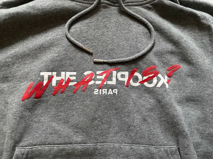 Sweat à Capuche The Kooples T.S Femme Unisexe Collection What Is Gris - photo numéro 3