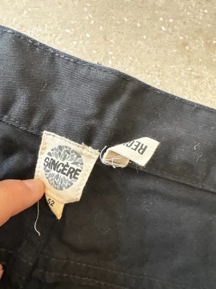 Pantalon regular sincère, taille 52, très bon état, 55x110cm - photo numéro 2