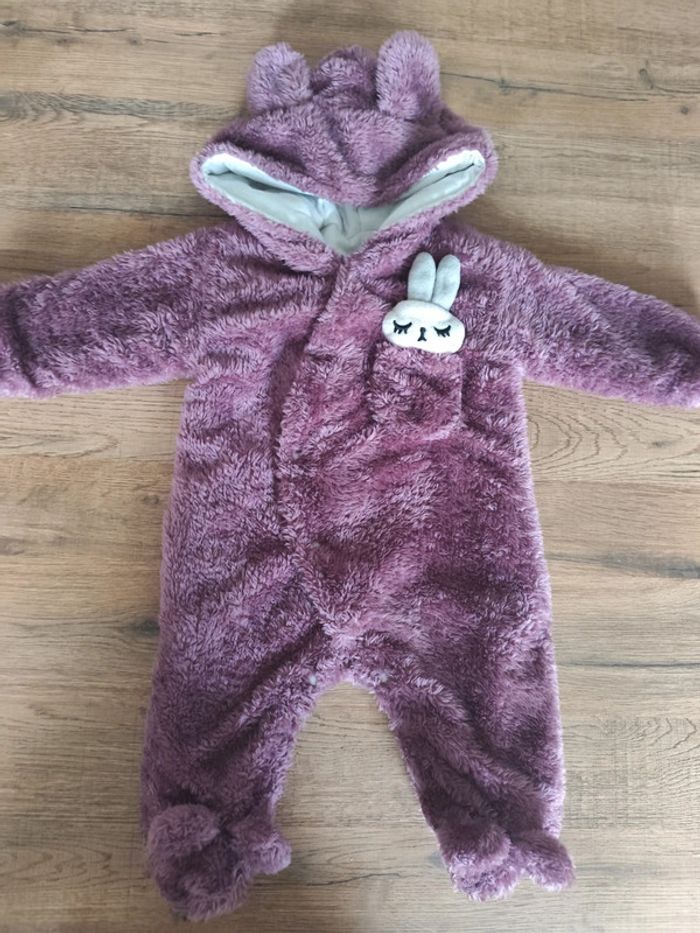 Combinaison avec capuche bébé 68cm 6/9 mois