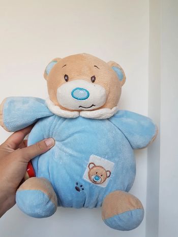 Doudou ourson hochet 27 cm bébé reve