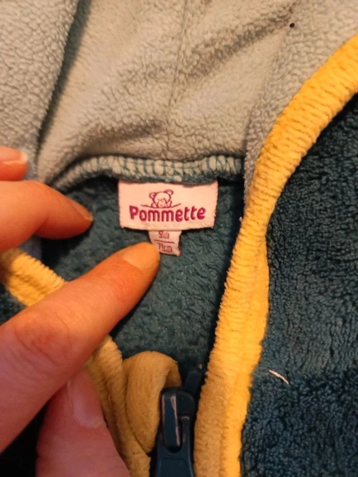 Gilet polaire pommette 9m tbe - photo numéro 2