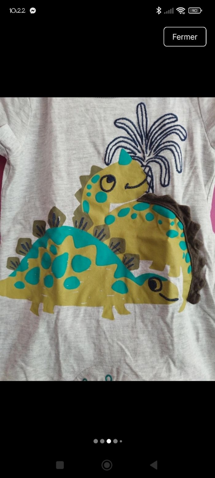 Pyjama short Du pareil au même 12 mois b1 - photo numéro 3