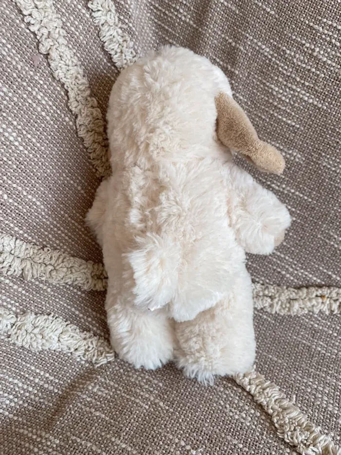 Peluche doudou 23cm gausapa mouton brebis agneau beige blanc crème très bon état - photo numéro 3