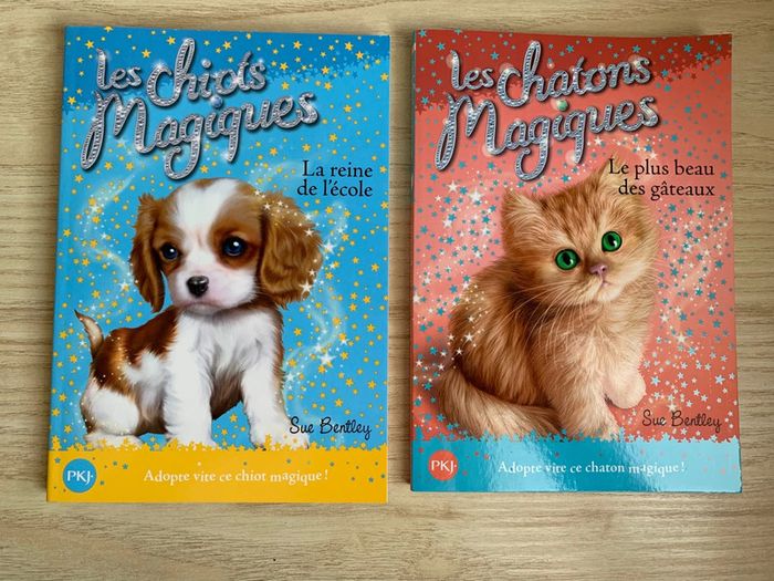 Lot de deux livres chiots et chatons magiques
