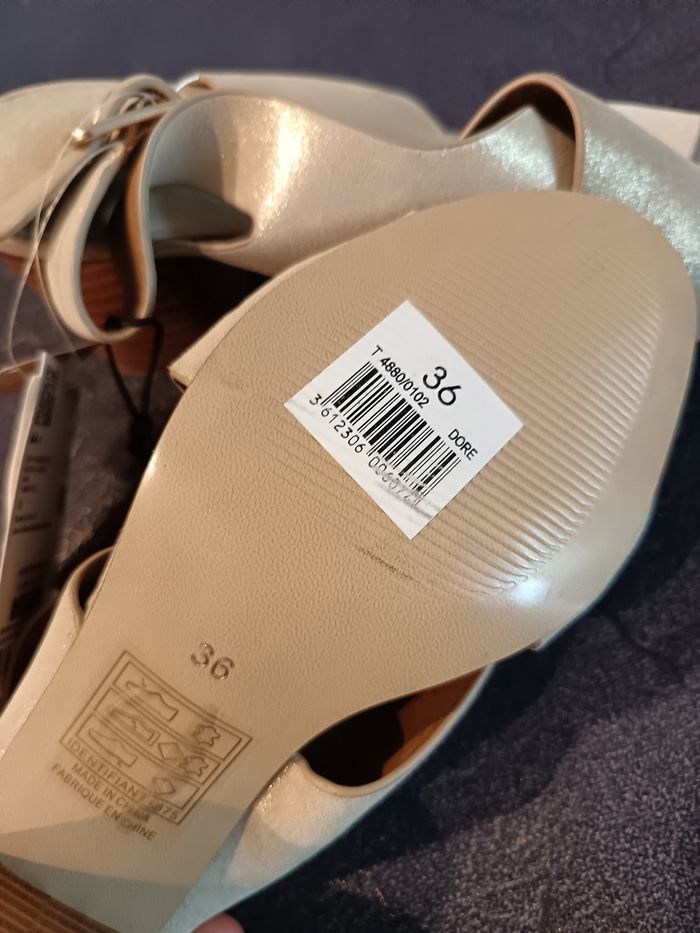 Sandales cuir Monoprix 36 - photo numéro 6