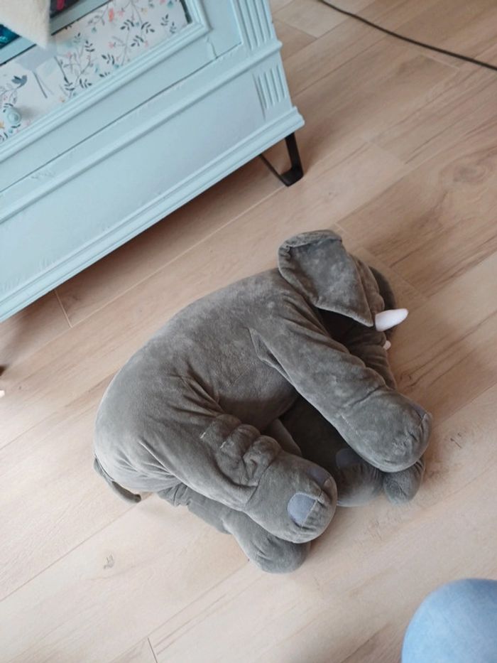 Peluche éléphant géant photo naissance - photo numéro 3