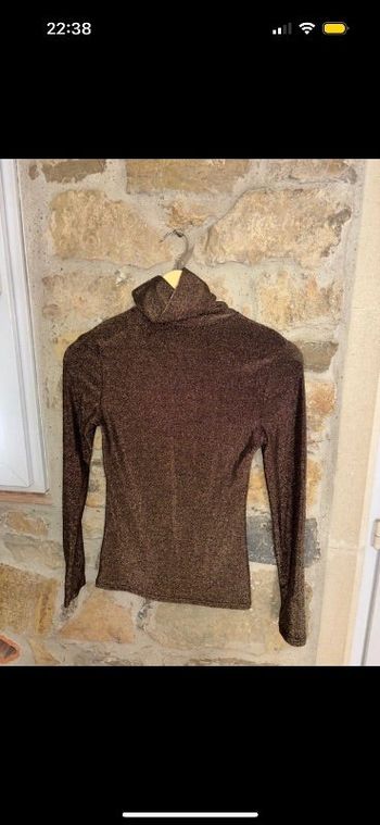 Tee shirt col rouler femme