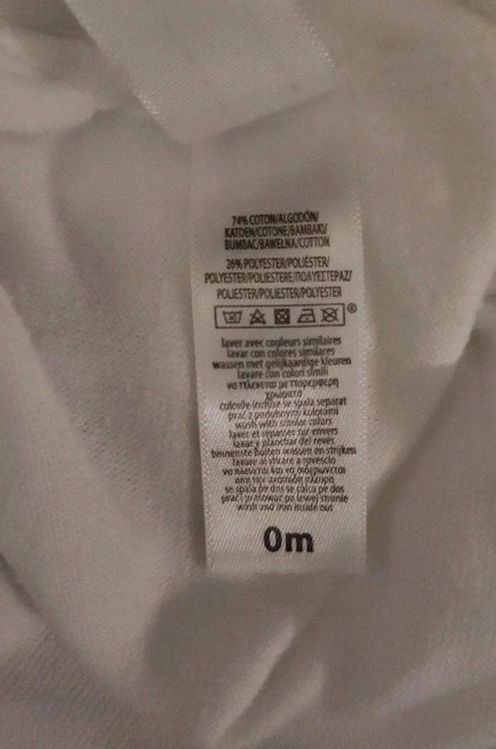 Pyjama combinaison grenouillère blanc gris lapin - Naissance / 0 mois - photo numéro 3