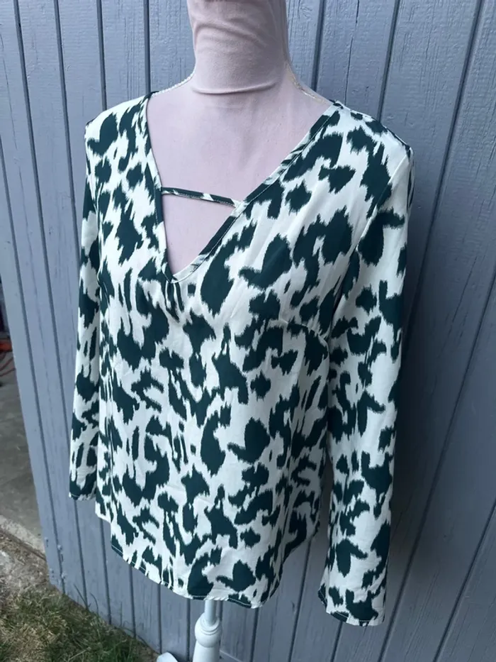 Blouse légère été manches longues imprimée 36/S Shein - photo numéro 3