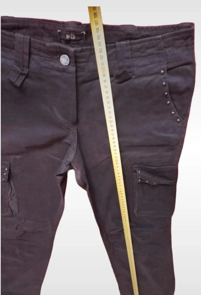 Pantalon marron poches latéral taille 40 ans - photo numéro 11