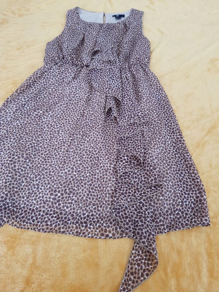 Robe volantée, imprimé léopard - photo numéro 2