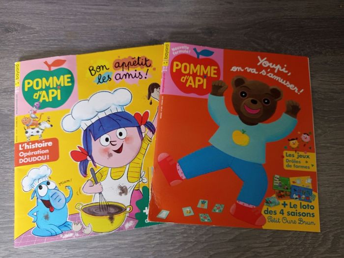 Lot de 2 magazines Pomme d'Api