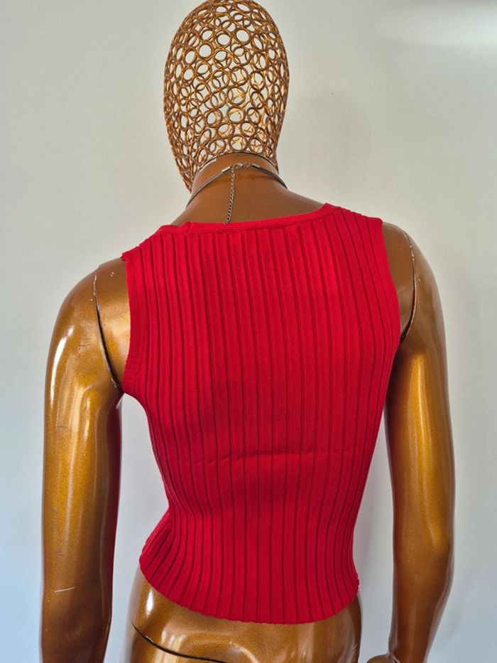 Top Femme Rouge Taille S/M - photo numéro 2