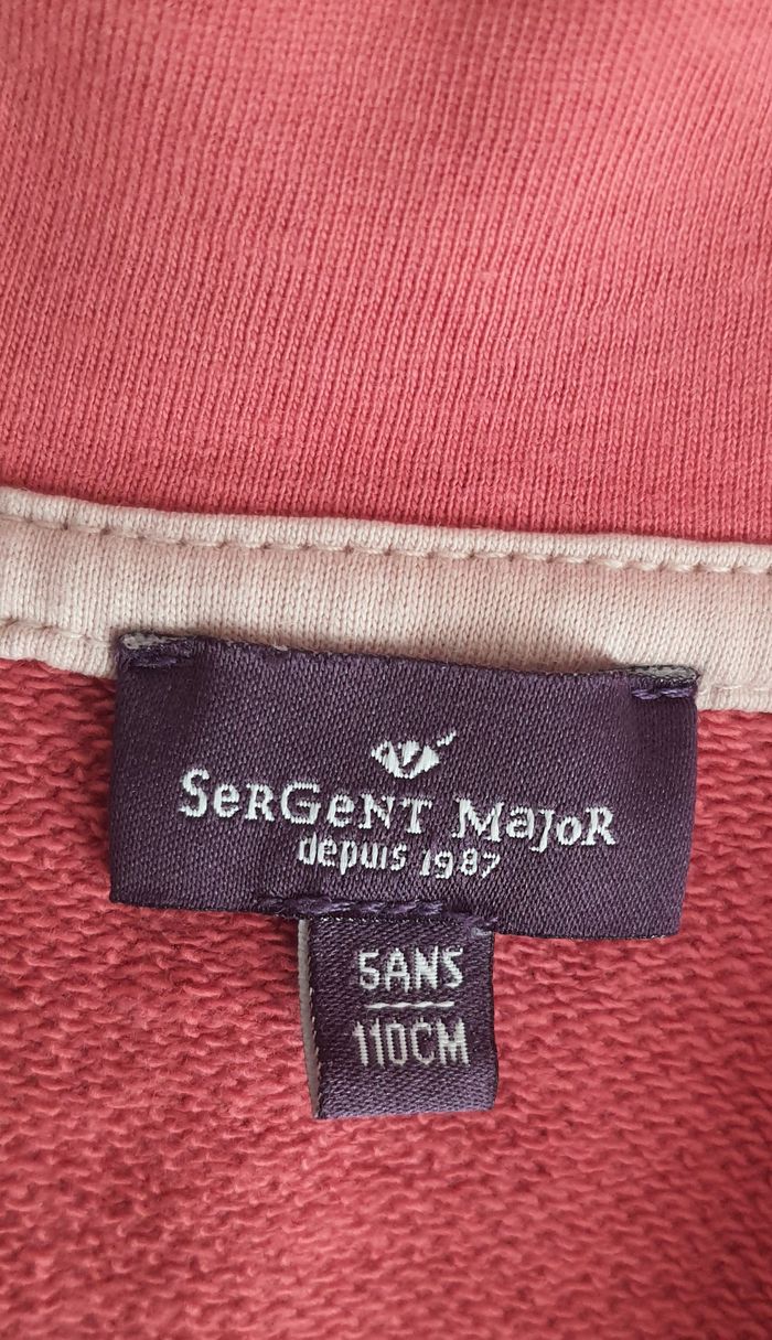 Sweat fille à capuche "Sergent Major" 5 ans - photo numéro 4