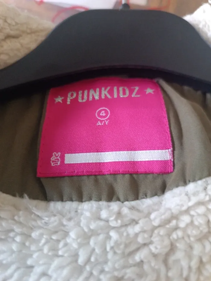 Parka à capuche kaki Pundkidz 4A - photo numéro 4