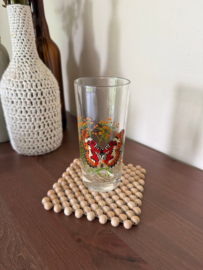 Verre papillon - Vintage - photo numéro 1