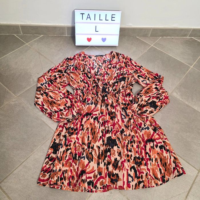 Robe manche longue taille L