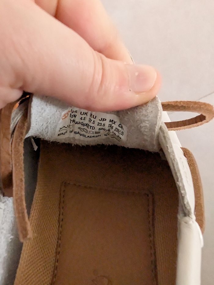 Timberland Classic Boat Shoe / Mocassins - Natural Full Grain - Taille 37,5 - photo numéro 5