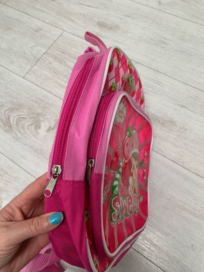 Sac à dos rose Charlotte aux fraises - photo numéro 3