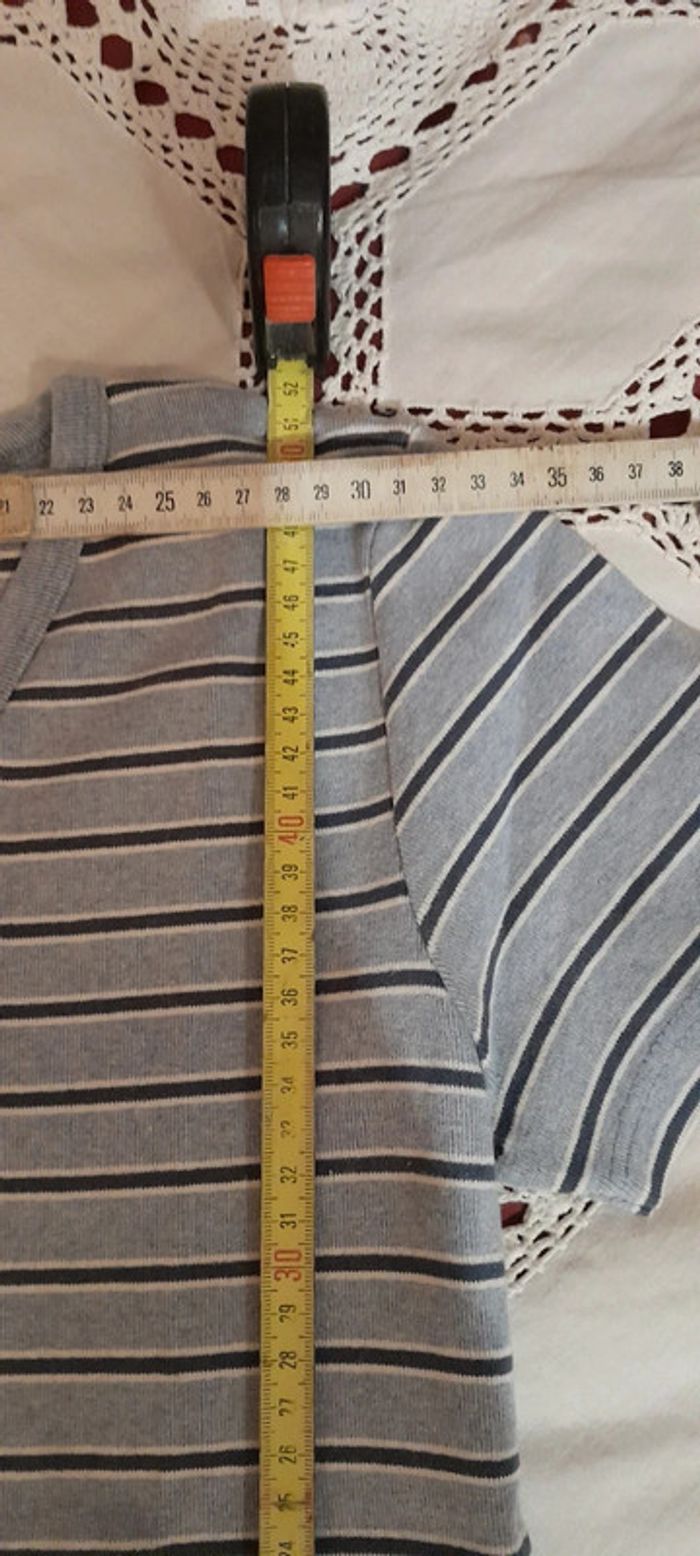 T shirt rayé 100% coton T 38/40 - photo numéro 6