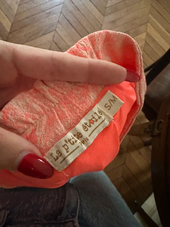 Jupe droite orange vintage S - photo numéro 2