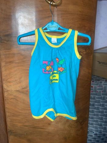 combinaison été courte bleu 1 ans