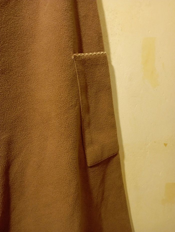 Pyjama femme en polaire fine beige foncé - photo numéro 4
