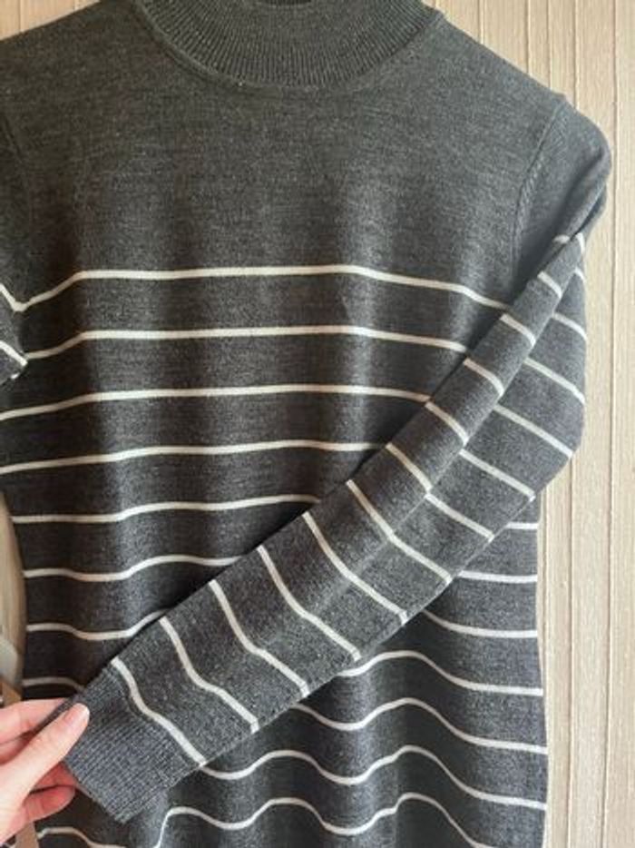 Pull fin rayé laine taille 38/40 - photo numéro 4