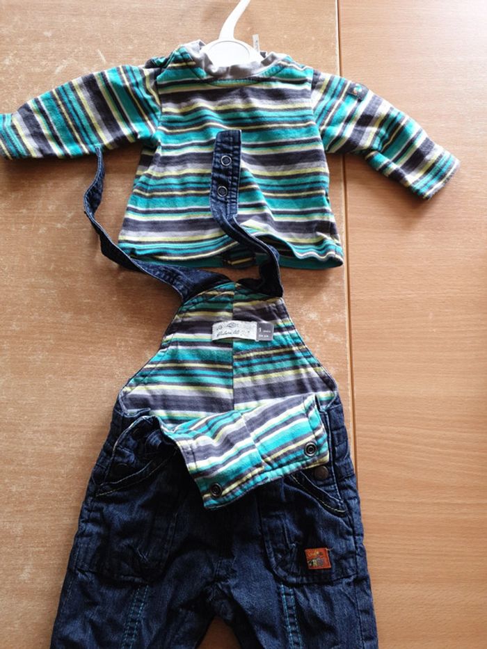 Ensemble salopette 1 mois Orchestra - photo numéro 6