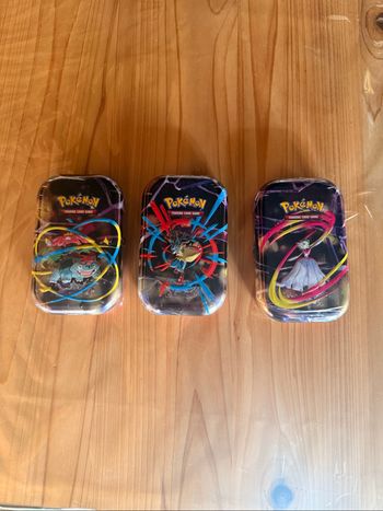 Lot de 3 mini tin Pokémon - Mega-Evolution ME1