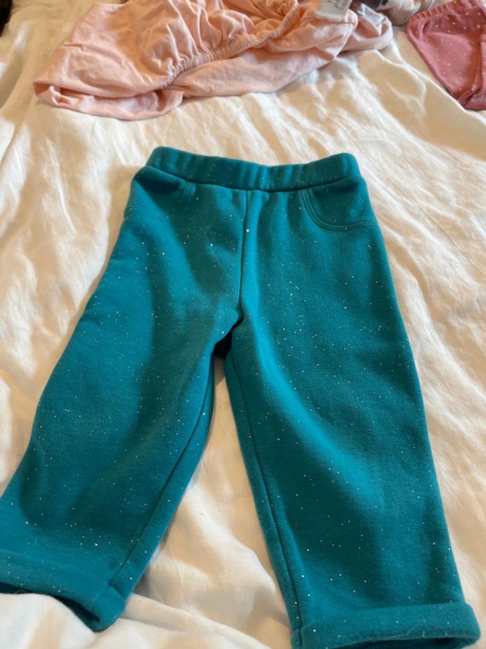 Pantalons x2 pailleté or - photo numéro 2