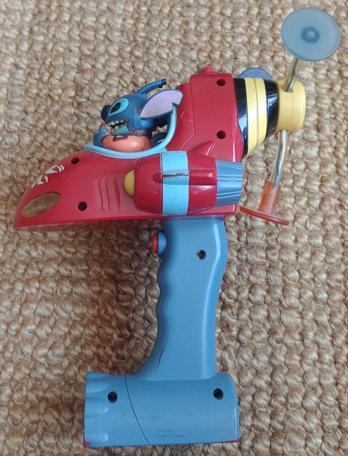 Jouet Disney Lilo and Stitch Space Ship Light up Spinner Disneyland ParisVintage - photo numéro 10