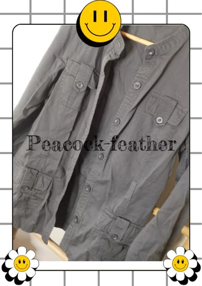 Veste saharienne grise Kiabi 40 - photo numéro 8