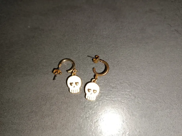 Boucles d'oreilles tête de mort