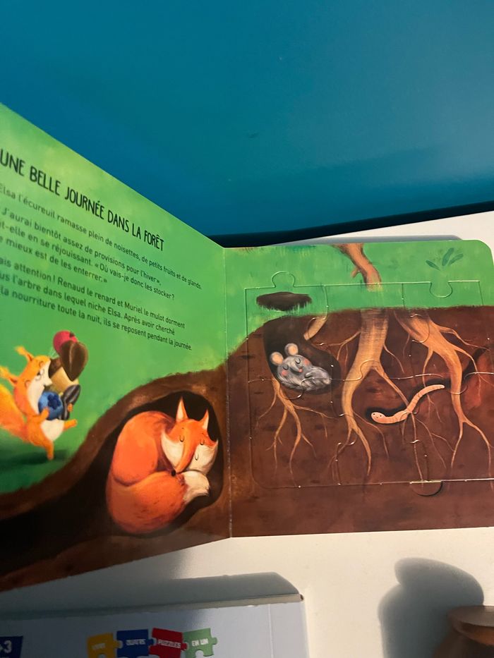 Livre puzzle les animaux de la forêt - photo numéro 4