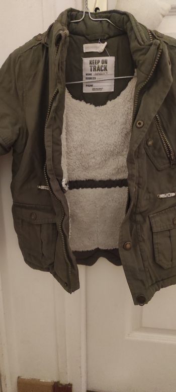 Manteau kaki garçon