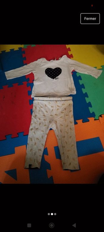 Ensemble reservible taille 6 mois ikks