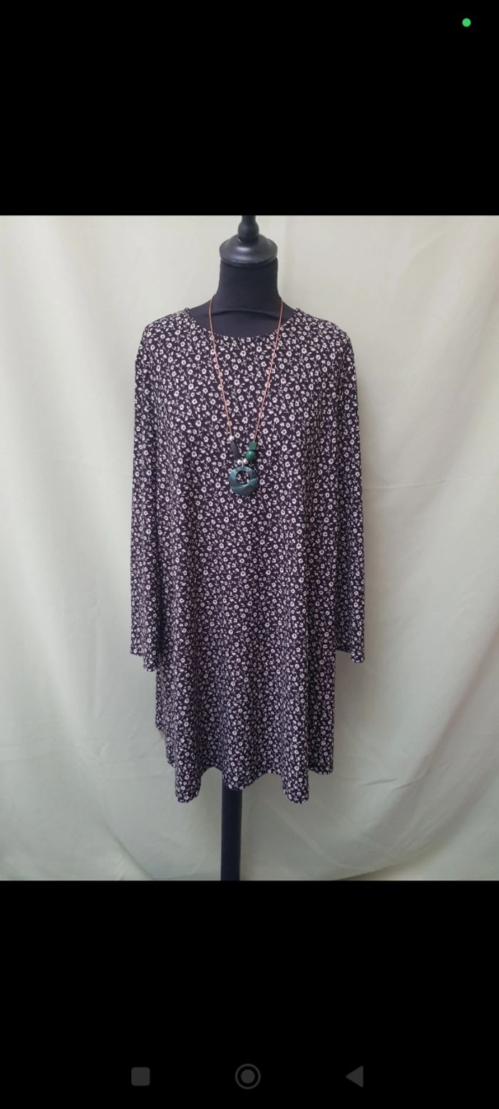 Robe noire et blanche - Mango - Taille XL