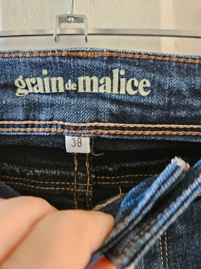 Jean droit T.38 grain de malice - photo numéro 5