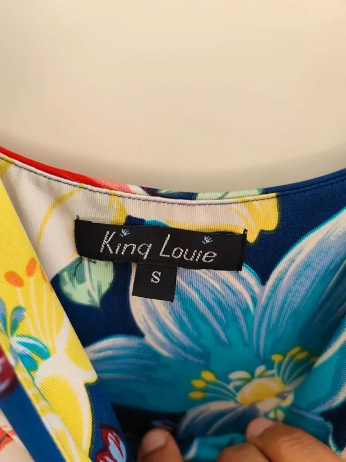 Superbe robe King Louie motifs fleurs colorées - photo numéro 7