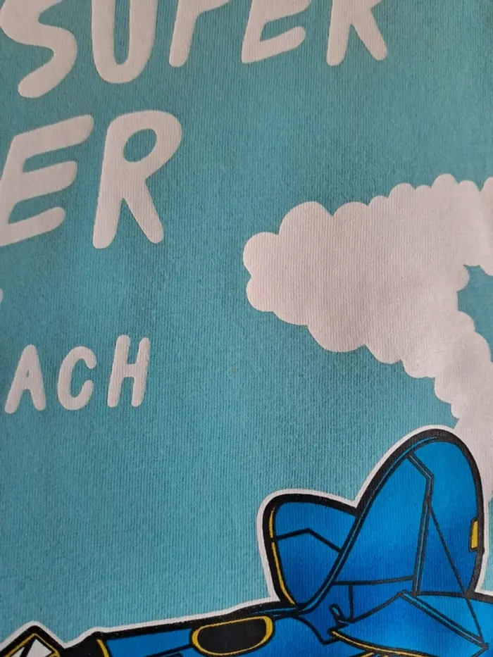 Débardeur garçon turquoise palomino 6 ans 1 micro tâche qu'on ne voit pas - photo numéro 4