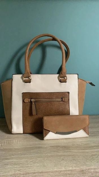 sac à main + portefeuille