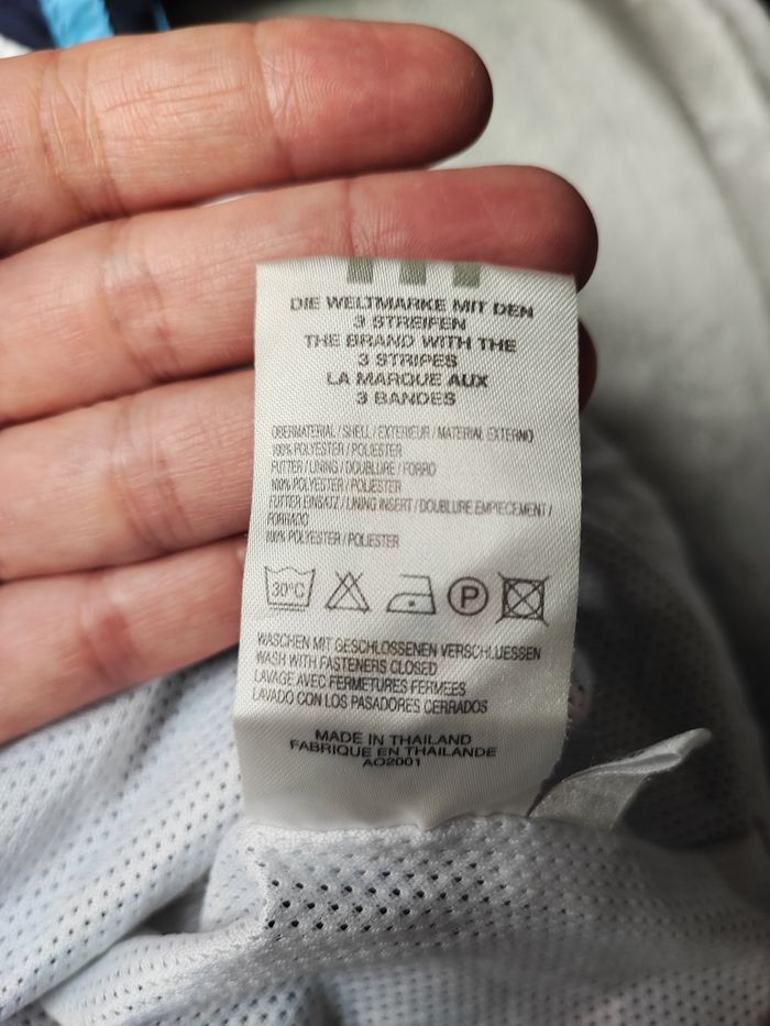 Veste de survêtement Adidas Mixte 40 blanc et bleu marine 2003 - photo numéro 8