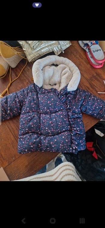 Manteau hiver fille  12 mois